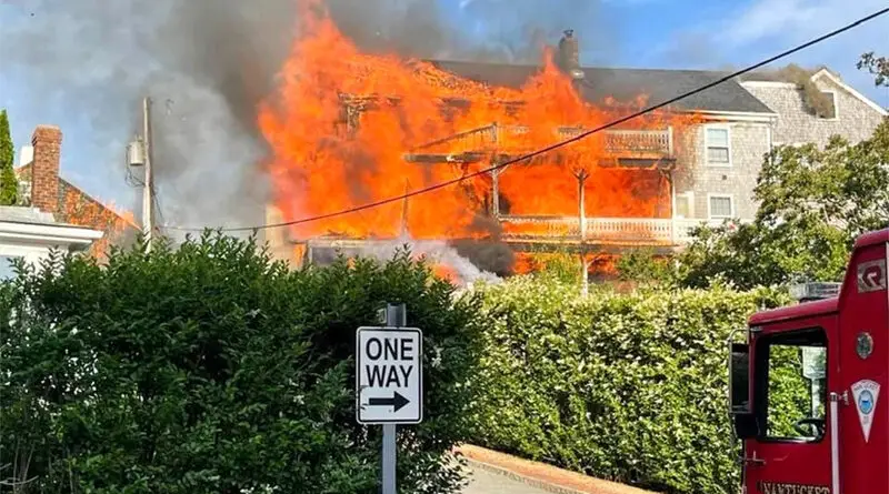 Historic 338-Year-Old Hotel on Nantucket Is Destroyed by a Large Fire